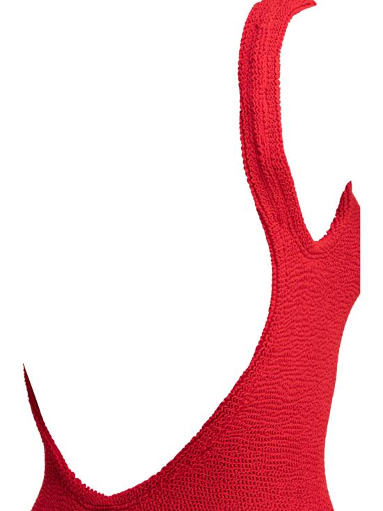 26SS 훈자 지 원피스 수영복 SQUARE NECK SWIMCRINKLERED - HUNZA G