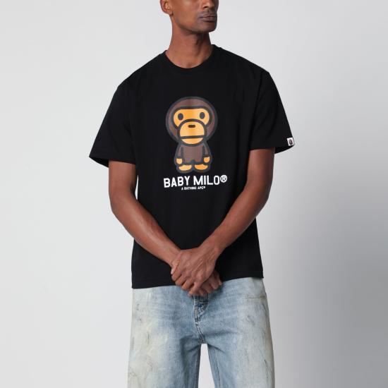 26SS 베이프 반팔 티셔츠 002TEM301001MCO Black