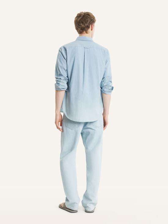 26SS 메종키츠네 긴팔 셔츠 QM00426WC5006 0434 PURE BLUE - MAISON KITSUNE