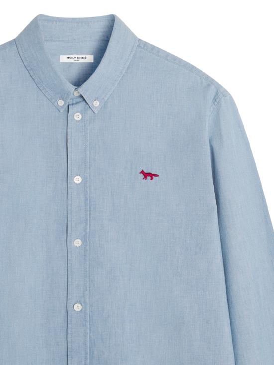 26SS 메종키츠네 긴팔 셔츠 QM00426WC5006 0434 PURE BLUE - MAISON KITSUNE