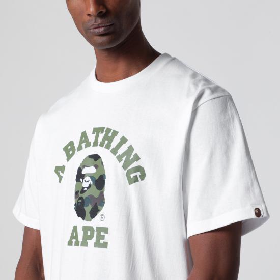 26SS 베이프 반팔 티셔츠 001TEM301013MCO White - BAPE
