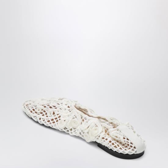26SS 오디시 플랫 슈즈 OD46039A23037 White - ODISSI