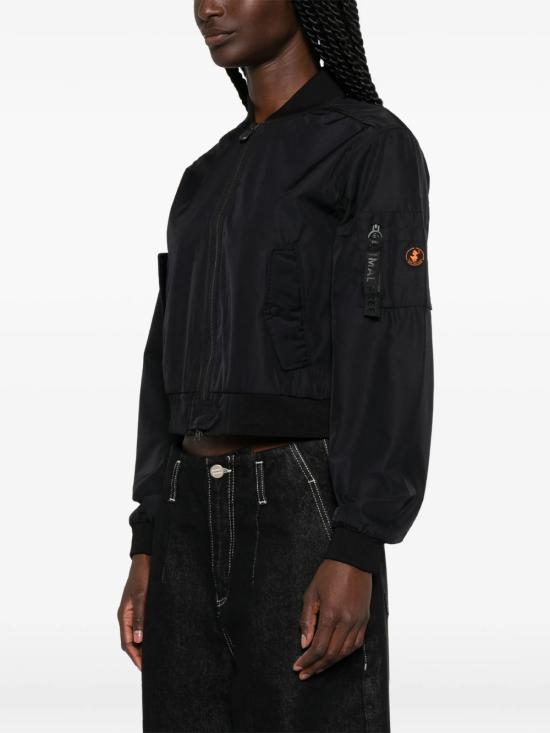 26SS 세이브더덕 봄버 자켓 D32703W TWIL22 10000 BLACK - SAVE THE DUCK