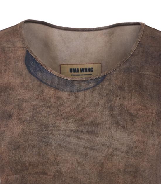 26SS 우마 왕 반팔 티셔츠 UW1033 UW063 Brown - UMA WANG