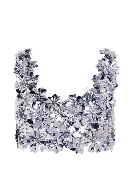 26SS 파코라반 민소매 티셔츠 26EITO243PS0129 040 Argento - PACO RABANNE