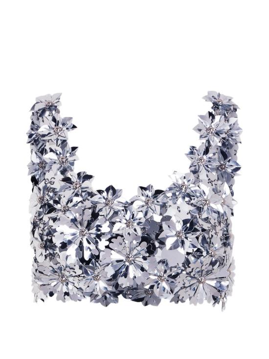26SS 파코라반 민소매 티셔츠 26EITO243PS0129 040 Argento