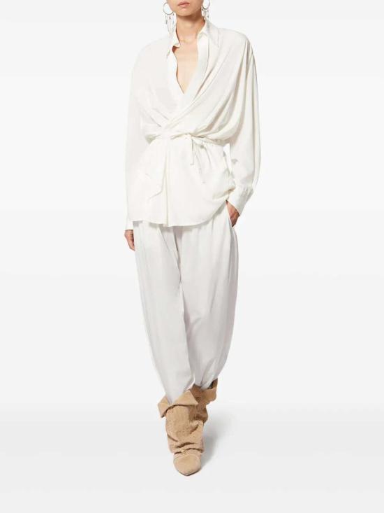 26SS 이자벨마랑 스트레이트 팬츠 PA0547FCD1I03I 20WH - ISABEL MARANT