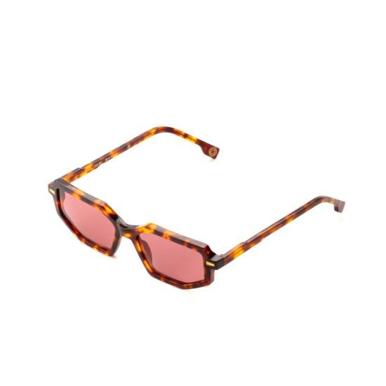  키메 선글라스 달리아 기하학적 호피무늬  (붉은색 렌즈) - KYME