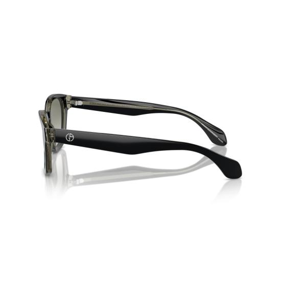  조르지오 아르마니 선글라스 0Ar8207 사각 프레임 블랙 아세테이트  (그라데이션 렌즈 포함) - GIORGIO ARMANI