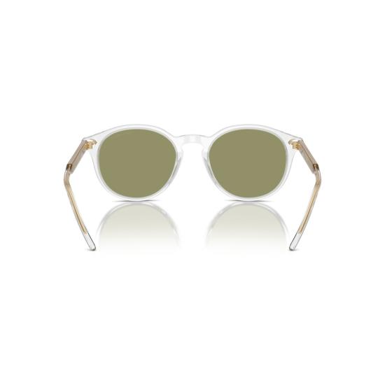  조르지오 아르마니 선글라스 0Ar8211 골드 액센트가 있는 원형 투명 아세테이트 - GIORGIO ARMANI