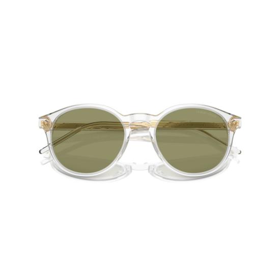  조르지오 아르마니 선글라스 0Ar8211 골드 액센트가 있는 원형 투명 아세테이트 - GIORGIO ARMANI