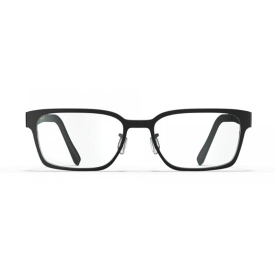  블랙핀 안경 Bf1059 메인 슬릭 직사각형 프레임 안경 (무광 블랙 마감) - BLACKFIN