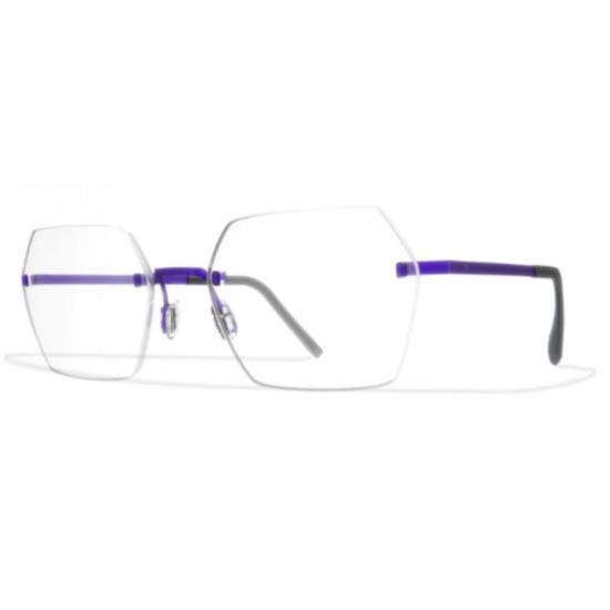  블랙핀 안경 Bf941 Aero A-N 무테 기하학적 안경 (보라색 포인트)