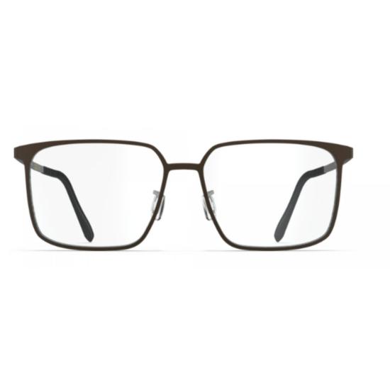  블랙핀 안경 Bf1083 코발트 직사각형 베타 티타늄 안경 (조절 가능한 코받침 포함) - BLACKFIN