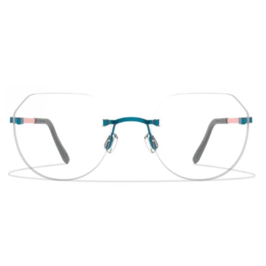  블랙핀 안경 Bf941 Aero A-N 세련된 기하학적 디자인의 무테 안경 (베타 티타늄 프레임) - BLACKFIN