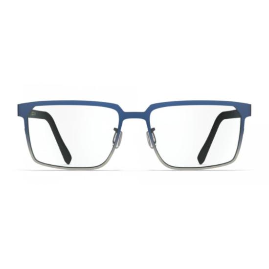  블랙핀 안경 Bf1060 페어뱅크스 직사각형 파란색 및 은색 프레임 안경