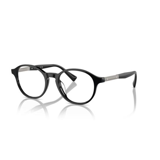 브루넬로 쿠치넬리 안경 0BC3002 유광 블랙 아세테이트 원형 프레임 안경
