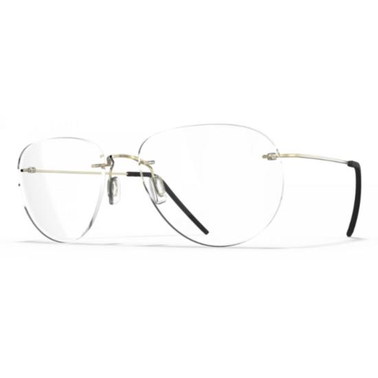  블랙핀 안경 Bf1070 에어로 루프 B1-P2 무테 골드 베타 티타늄 안경 (미니멀리즘 프레임) - BLACKFIN