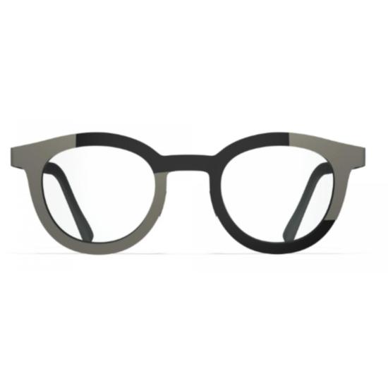  블랙핀 안경 Bf1055 팔라우 모던 라운드 프레임 투톤 디자인 안경 - BLACKFIN