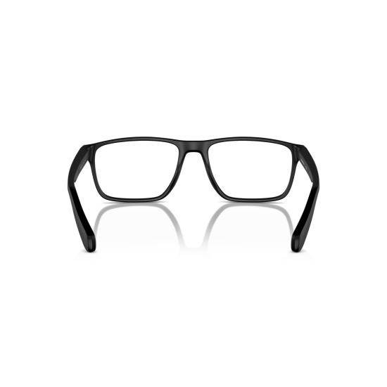26SS 엠포리오 아르마니 안경 0Ea3233 직사각형 무광 블랙 안경 (미니멀 디자인) - EMPORIO ARMANI