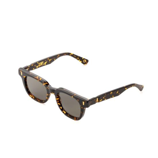  키메 선글라스 저스틴 볼드 스퀘어 호피무늬  (어두운 색 렌즈) - KYME