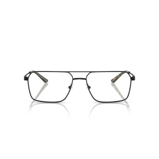 26SS 엠포리오 아르마니 안경 0Ea1166 직사각형 블랙 메탈 프레임 안경 (호피 무늬 디테일 포함)