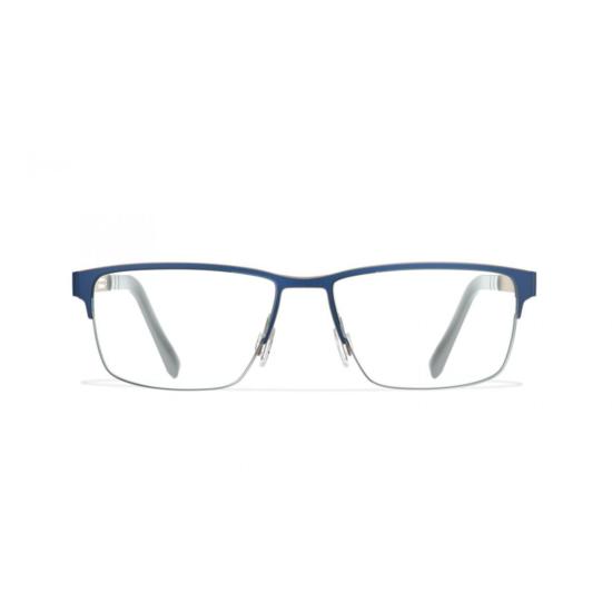  블랙핀 안경 Bf994 에드가타운 세련된 반무테 블루 안경 (메탈릭 템플 포함)