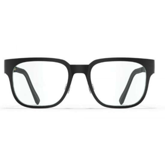  블랙핀 안경 Bf1052 낸터킷 직사각형 무광 블랙 프레임 안경 (얇은 다리) - BLACKFIN