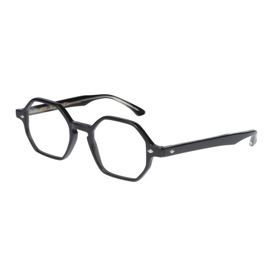  카돌 안경 은색 장식이 있는 팔각형 프레임 안경 - KADOR