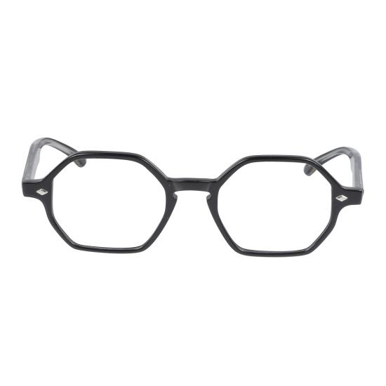  카돌 안경 은색 장식이 있는 팔각형 프레임 안경