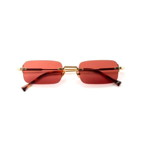  키메 선글라스 사일러스 무테 직사각형  (골드톤 프레임)