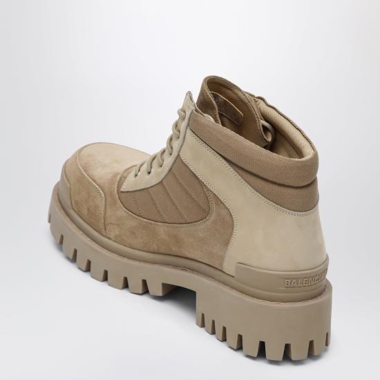 26SS 발렌시아가 컴뱃 스트라이크 로우 부츠 867708WCB45 Beige - BALENCIAGA
