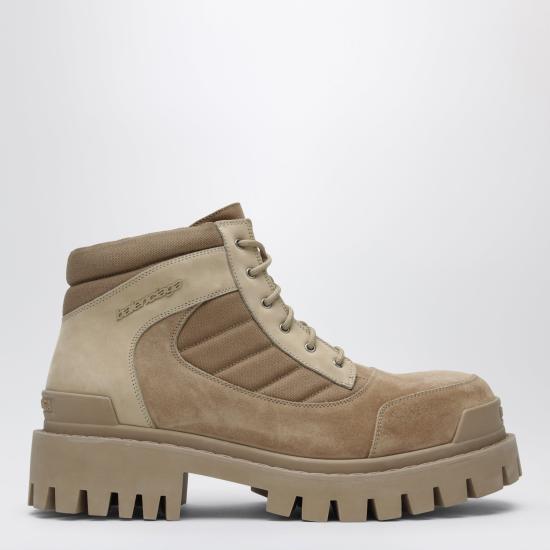 26SS 발렌시아가 컴뱃 스트라이크 로우 부츠 867708WCB45 Beige
