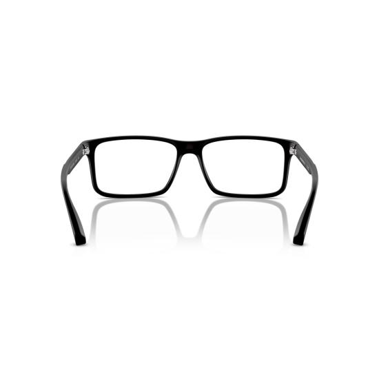 26SS 엠포리오 아르마니 안경 0Ea3038 직사각형 안경테 (전체 검정색) - EMPORIO ARMANI