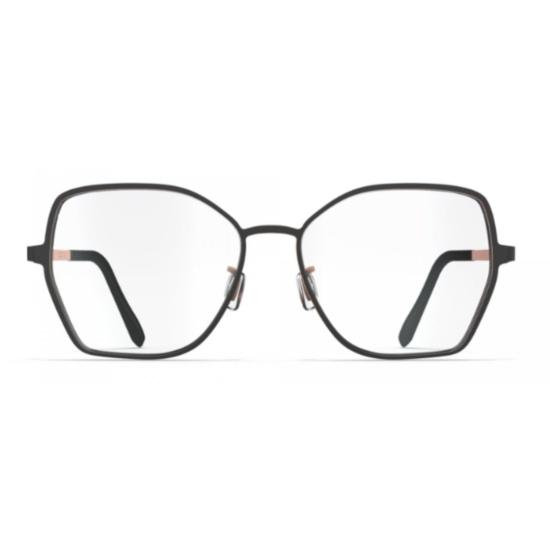  블랙핀 안경 Bf1082 안티구아 기하학적 프레임 안경 (블랙) - BLACKFIN