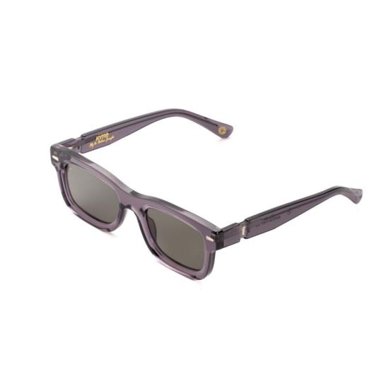  키메 선글라스 Jedi3 볼드 직사각형 , 반투명 스모키 퍼플 프레임 - KYME