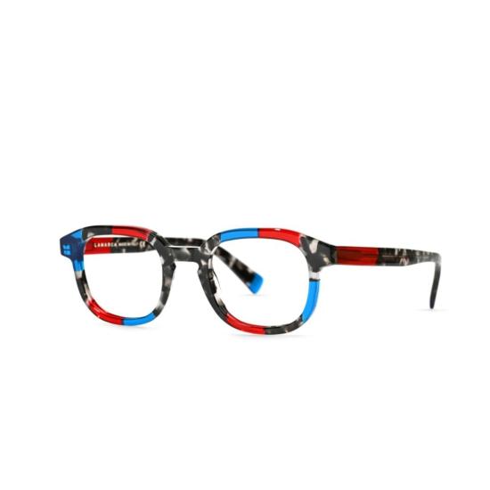  라마르카 안경 모자이크 패턴이 돋보이는 Mosaico 178 볼드 기하학 프레임 안경