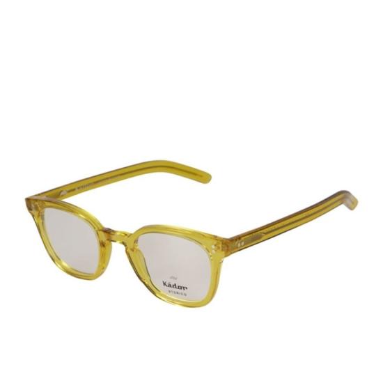  카돌 선글라스 클래시코 반투명 옐로우 스퀘어 안경 (슬림 템플) - KADOR