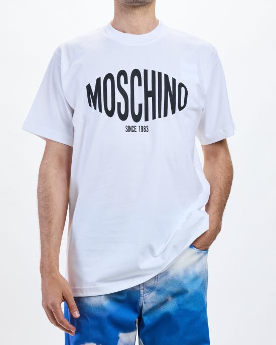 26SS 모스키노 반팔 티셔츠 0702 0241 1001 BIANCO - MOSCHINO