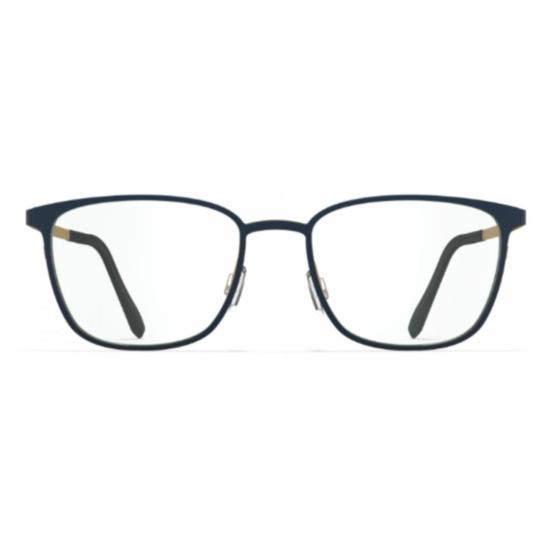  블랙핀 안경 Bf1050 스카겐 직사각형 베타 티타늄 안경 (골드 액센트 포함)