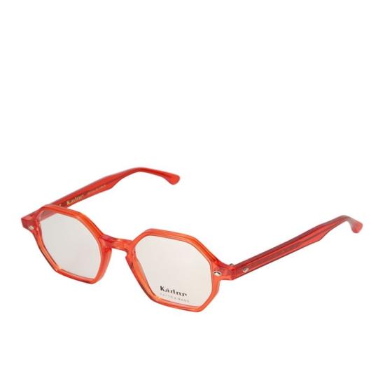  카돌 선글라스 팔각형 반투명 빨간색 팔각형 프레임 안경 - KADOR