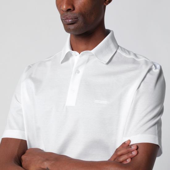 26SS 에르메네질도제냐 폴로 티셔츠 H794UH348A3 White - ERMENEGILDO ZEGNA