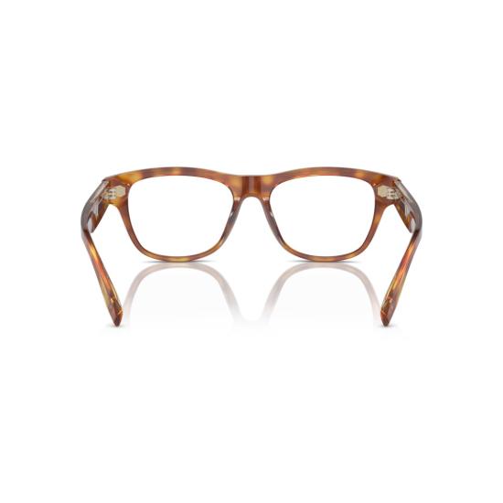  브루넬로 쿠치넬리 안경 0BC3005 금속 장식이 있는 직사각형 호피무늬 안경 - BRUNELLO CUCINELLI