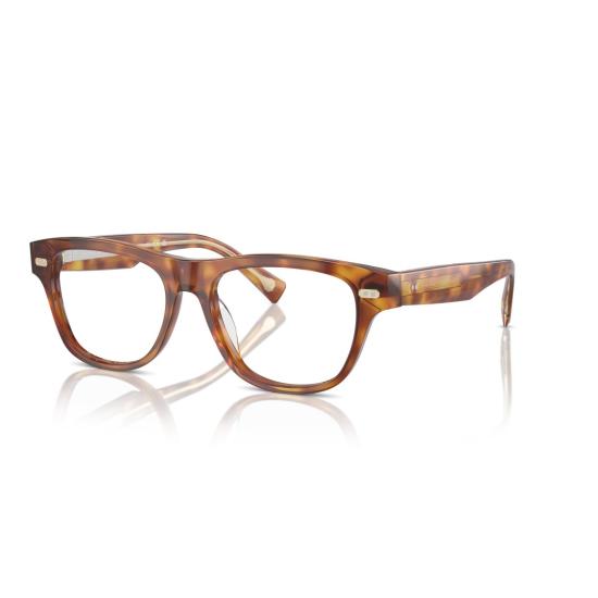  브루넬로 쿠치넬리 안경 0BC3005 금속 장식이 있는 직사각형 호피무늬 안경 - BRUNELLO CUCINELLI