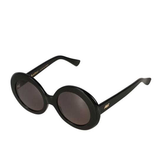  카돌 선글라스 오드리 원형 렌즈  (유광 블랙 프레임) - KADOR