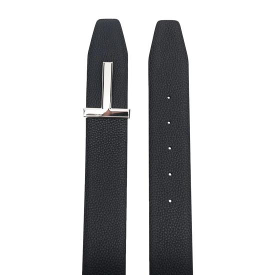 26FW 톰포드 가죽 벨트 LCL236S TB178 UNA BLUE BLACK - TOMFORD