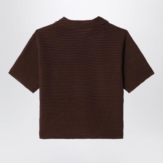 26SS 오라리 폴로 티셔츠 A26SP02SSCO Brown - AURALEE