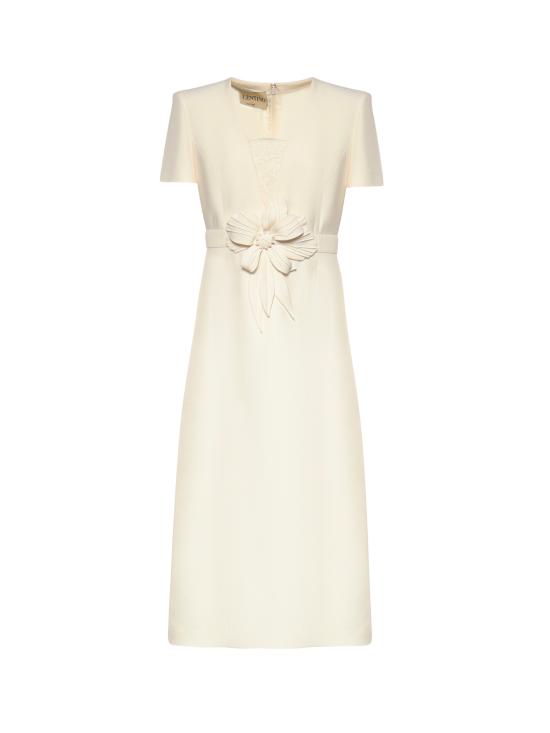 26SS 발렌티노 가라바니 미디 원피스 8B0VAKG5 1CFA03 IVORY