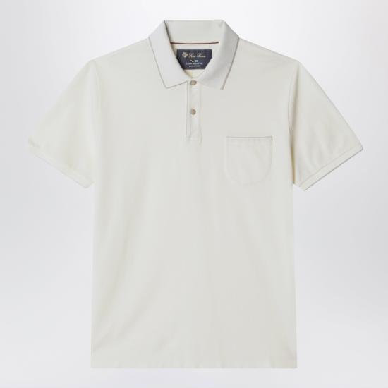 26SS 로로피아나 폴로 티셔츠 FAI0485CO White