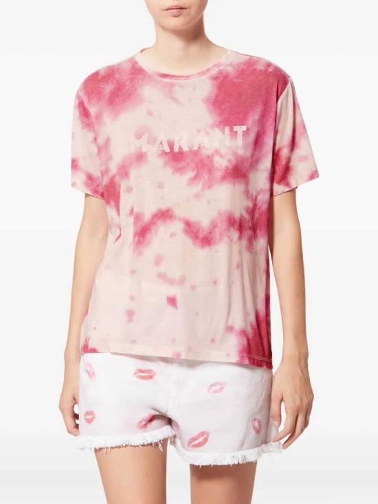 26SS 이자벨마랑에뚜왈 반팔 티셔츠 TS0001FFD1N09E PINK - ISABEL MARANT ETOILE